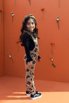 Meisjes Printed Salopette van LOOXS Little in de kleur BLOOM AO in maat 128.
