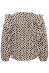 Meisjes Printed Mousseline Top van LOOXS Little in de kleur little leopard in maat 128.