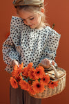 Meisjes Printed Mousseline Top van LOOXS Little in de kleur little leopard in maat 128.
