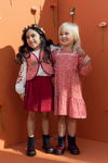 Meisjes Crincle Embroidery Blouse van LOOXS Little in de kleur CREAM in maat 128.