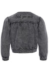 Meisjes Denim Jacket van LOOXS Little in de kleur black in maat 128.