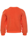 Meisjes Fleece Sweater van LOOXS Little in de kleur Fire in maat 128.