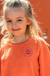 Meisjes Fleece Sweater van LOOXS Little in de kleur Fire in maat 128.
