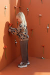 Meisjes Printed Sweater van LOOXS Little in de kleur BLOOM AO in maat 128.