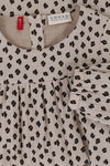 Meisjes Printed Mousseline Wide Dress van  in de kleur little leopard in maat 128.