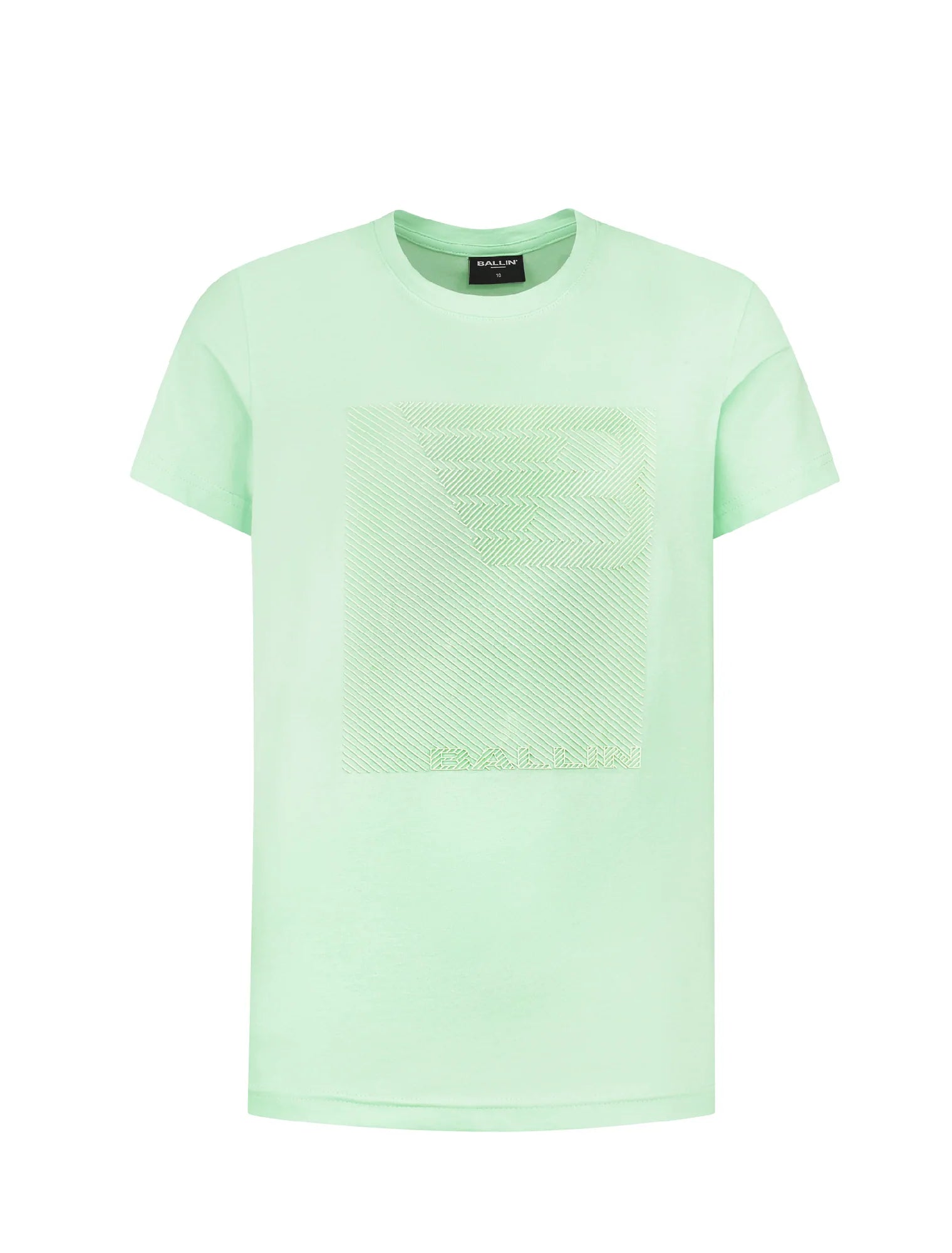 Unisexs T-shirt van Ballin Amsterdam in de kleur Mint in maat 176.