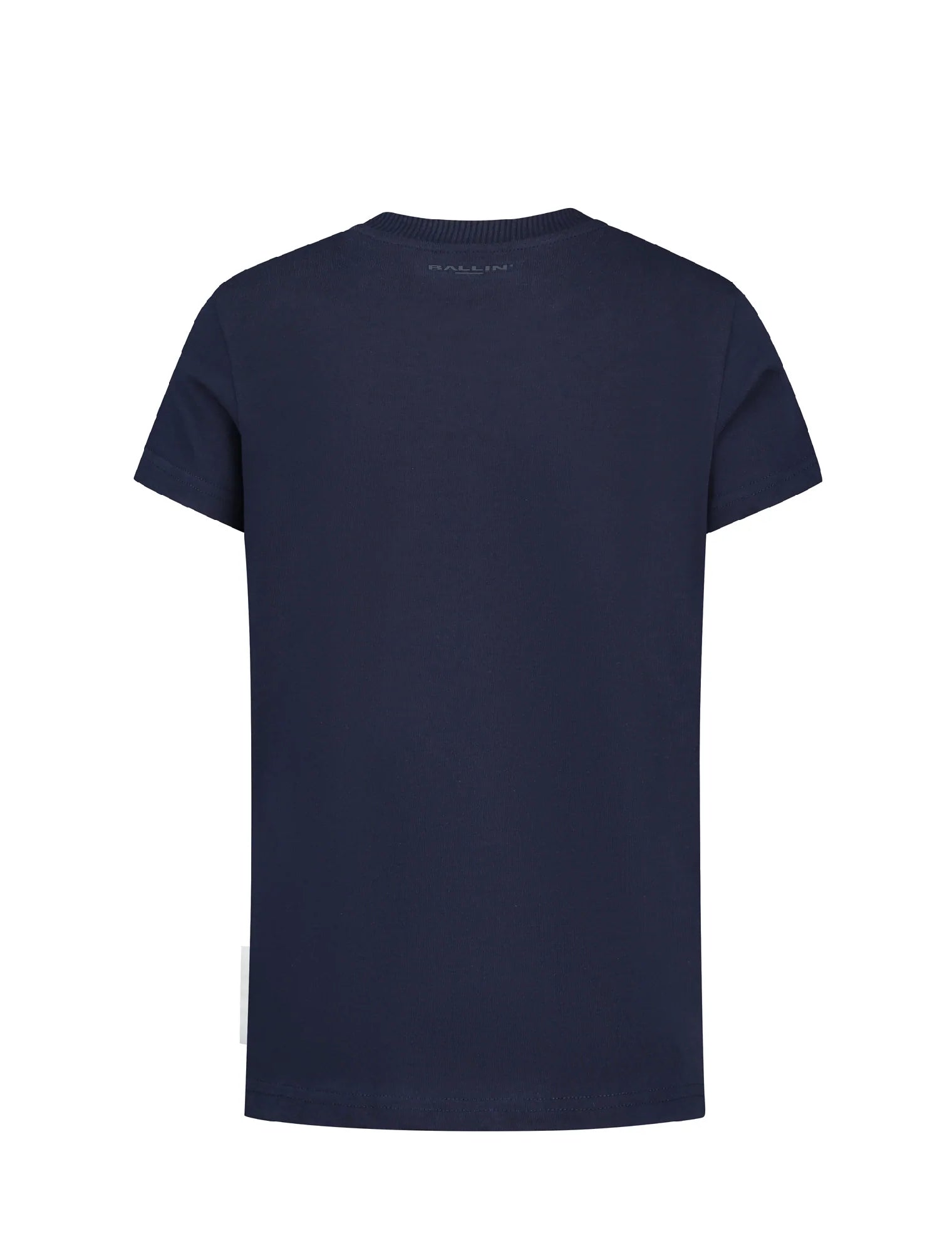 Unisexs T-shirt van Ballin Amsterdam in de kleur Navy in maat 176.