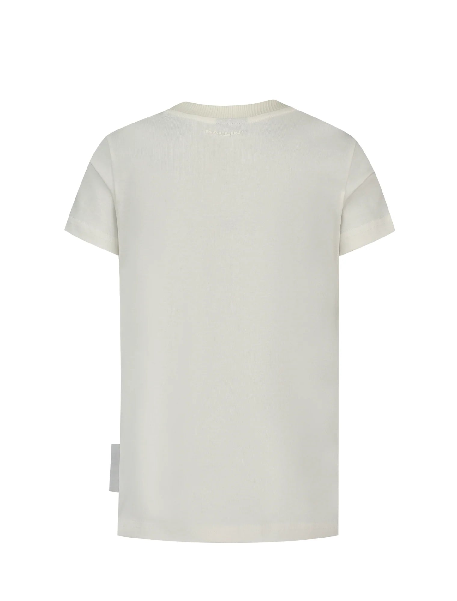 Unisexs T-shirt van Ballin Amsterdam in de kleur Off white in maat 176.