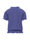 Meisjes Fancy Crinkle Top van LOOXS 10sixteen in de kleur Voilet blue in maat 176.