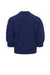 Meisjes Fine Ajour Cardigan van LOOXS 10sixteen in de kleur KOBALT in maat 176.