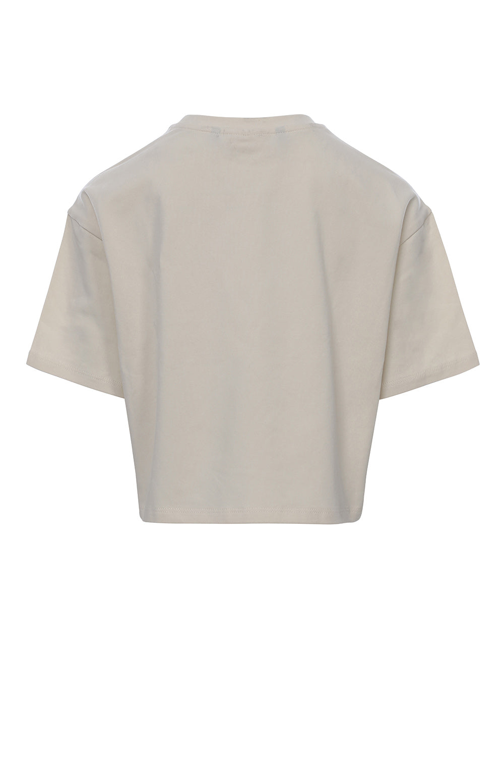 Meisjes Oversized Crop T-Shirt van LOOXS 10sixteen in de kleur Dove white in maat 176.