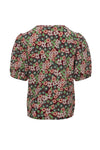 Meisjes Crincle Floral Top van LOOXS Little in de kleur Flowerbomb AO in maat 128.