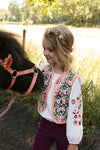 LOOXS Little Crinckle Top With Embroidery