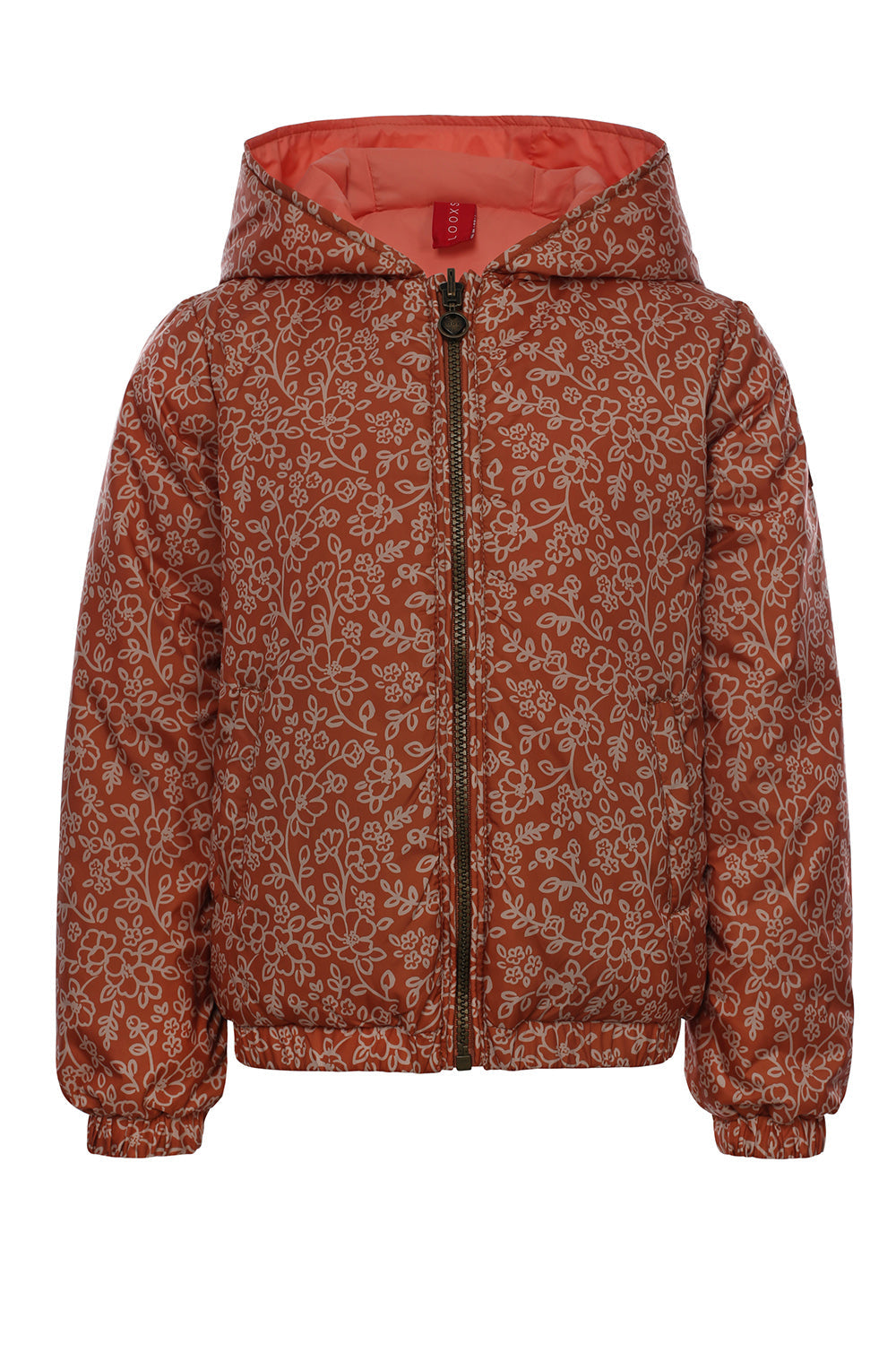 Meisjes Outerwear Jacket van LOOXS Little in de kleur Pecan Blossom AO in maat 128.