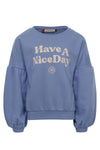 Meisjes Sweater van LOOXS Little in de kleur Blue ocean in maat 128.
