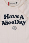 Meisjes Crinkle T-Shirt van LOOXS Little in de kleur Warm white in maat 128.