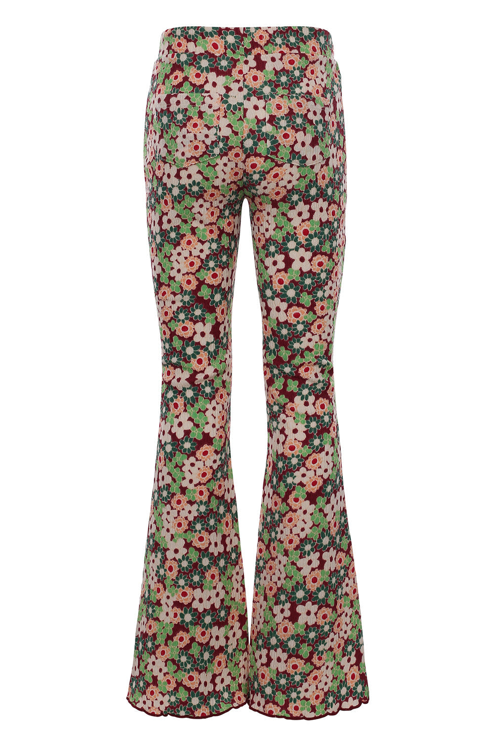 Meisjes Crincle Floral Flared Pants van LOOXS Little in de kleur Flowerbomb AO in maat 128.