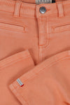 Meisjes Gm Dye Denim Pants van LOOXS Little in de kleur Orange peach in maat 128.