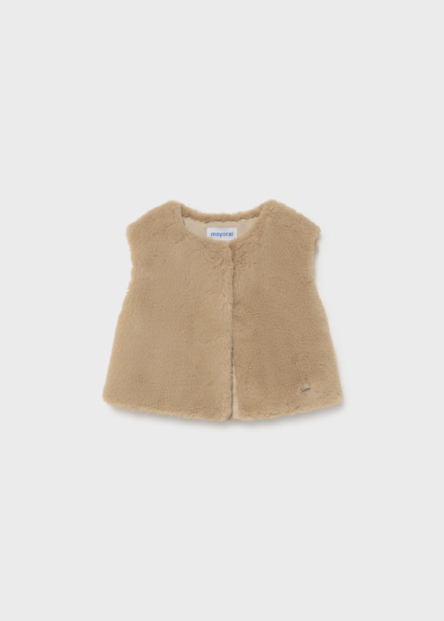 Mayoral Faux fur vest