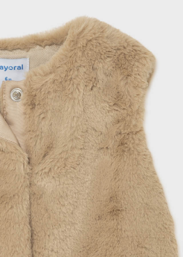 Mayoral Faux fur vest