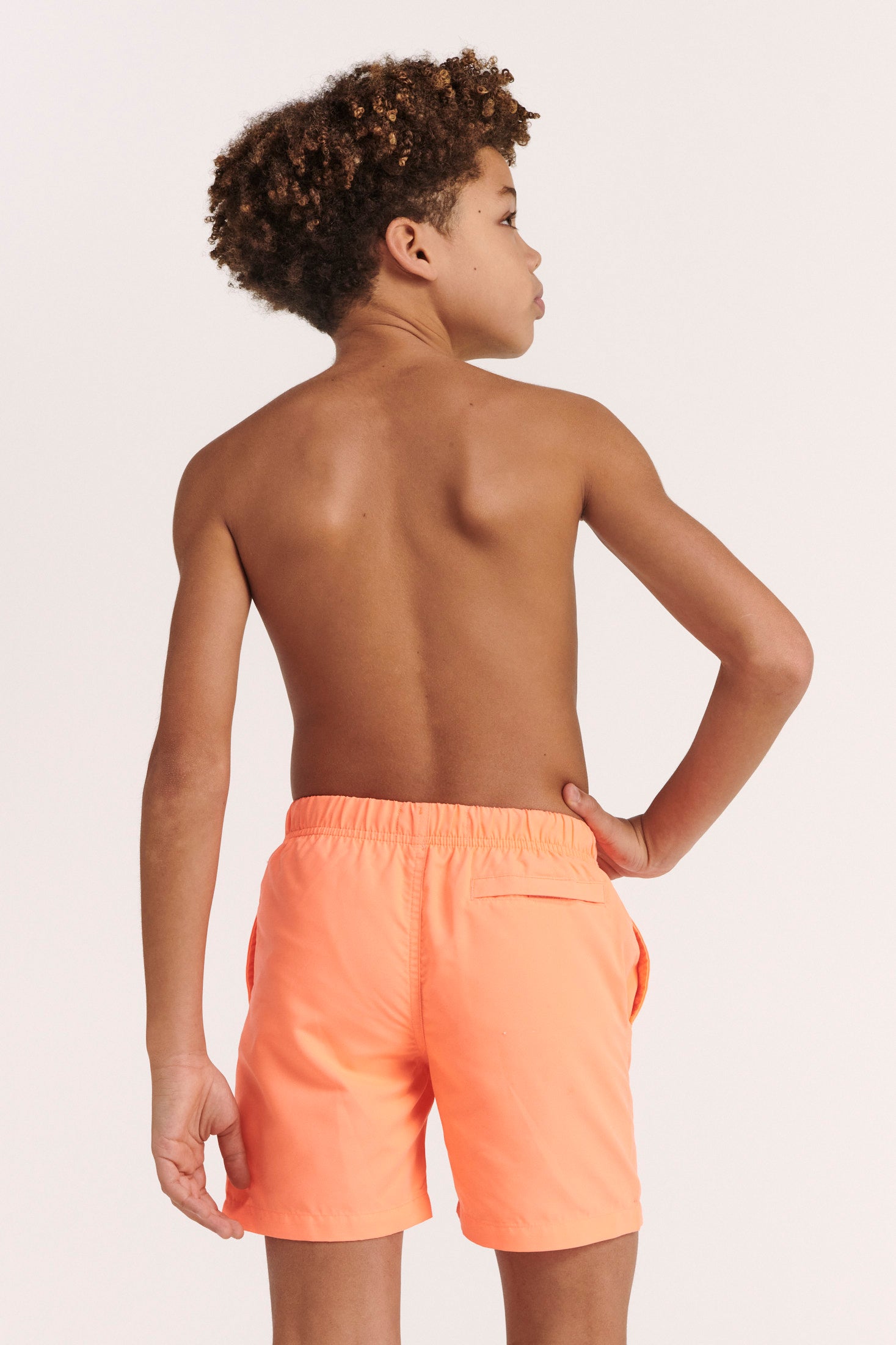 Shiwi boys swim short recycled mike solid micro peach
