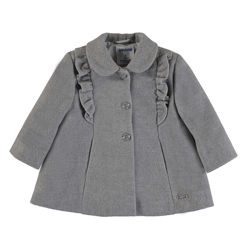 meisjes Mouflon Coat van Mayoral in de kleur Grijs in maat 86.