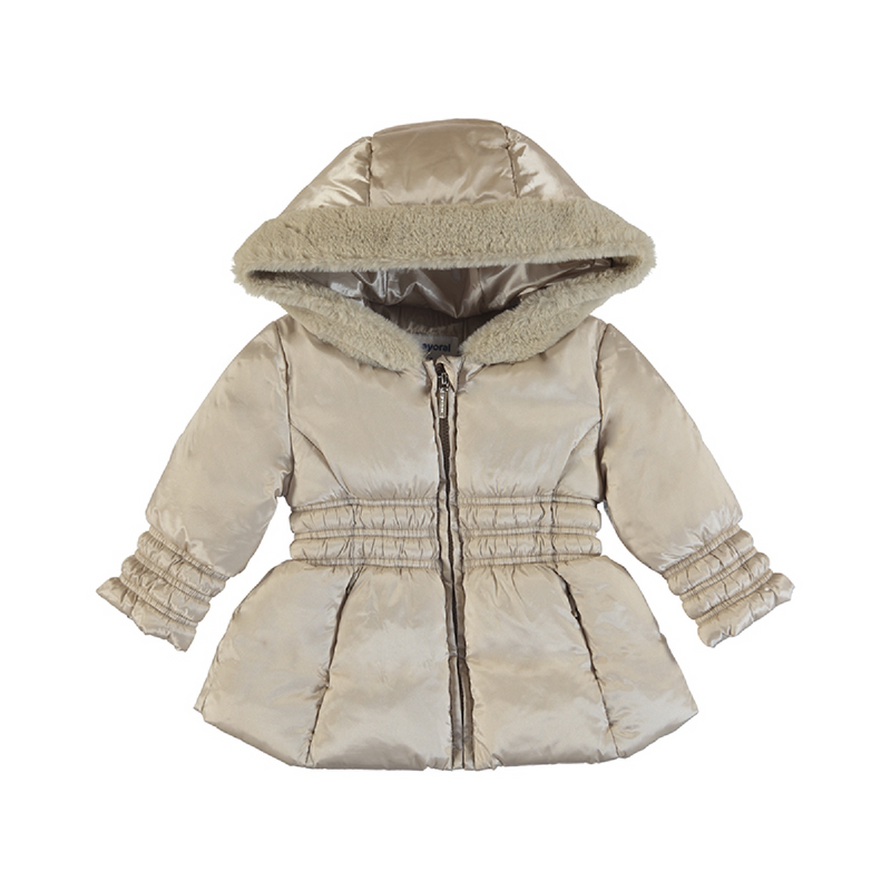 meisjes Coat van Mayoral in de kleur Beige in maat 86.