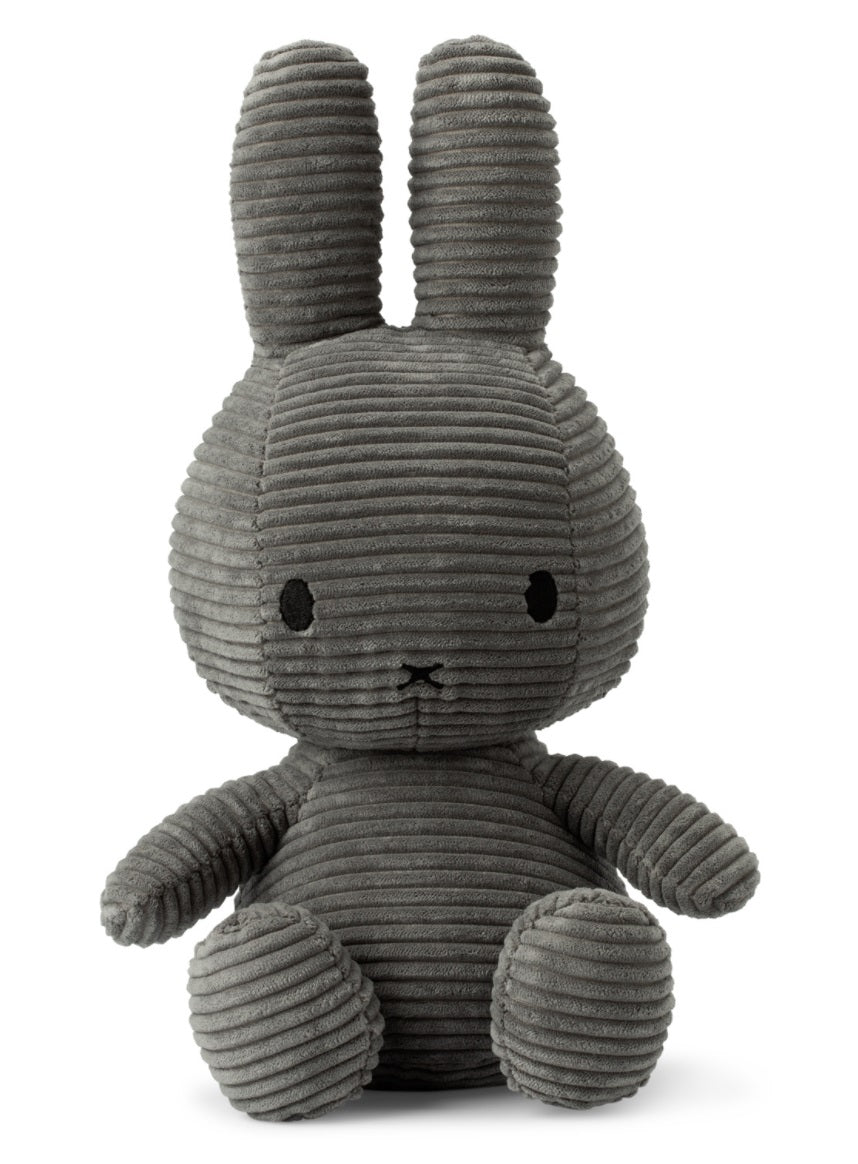 Nijntje - Miffy sitting Corduroy Grey