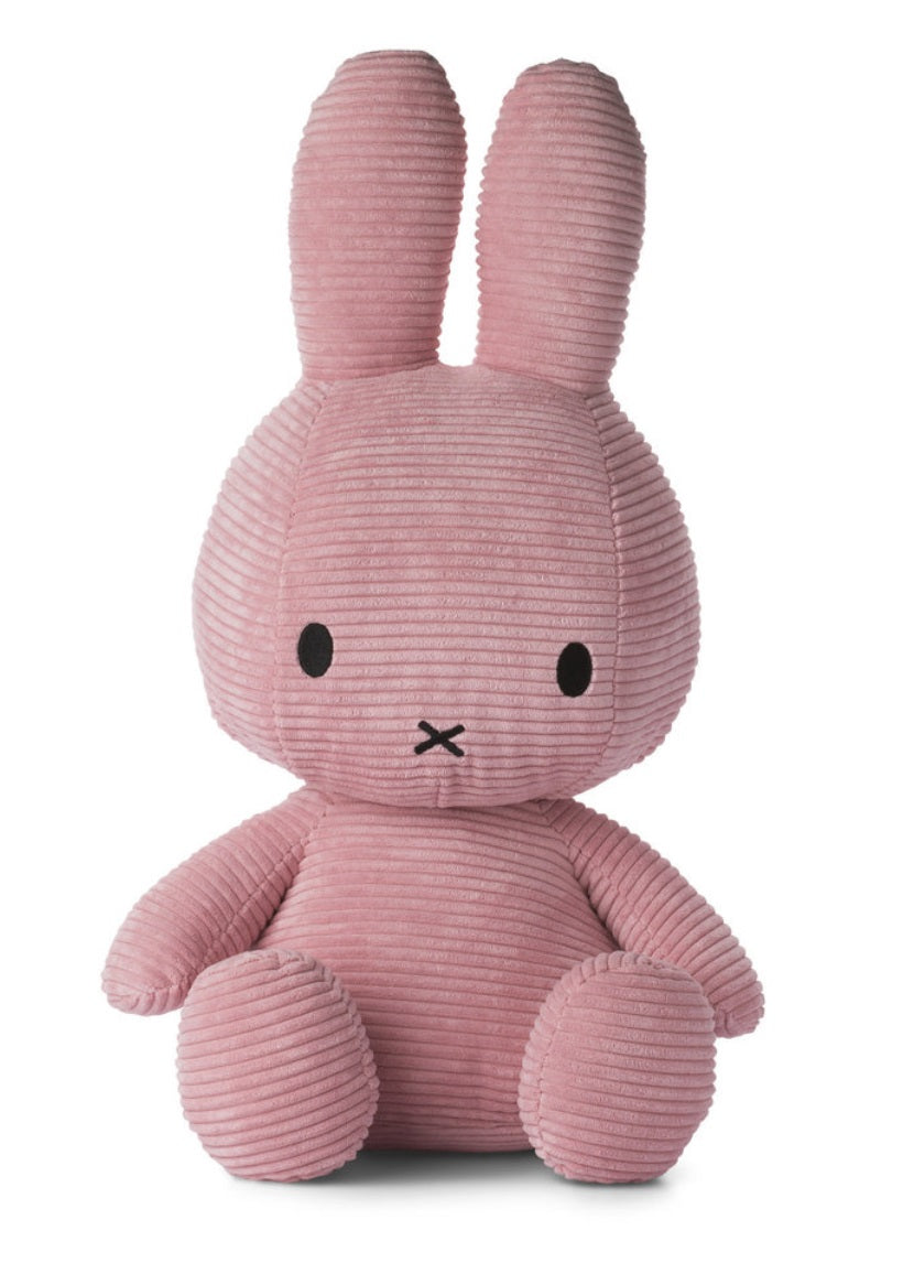 Nijntje - Miffy sitting Corduroy Dark Pink 50cm
