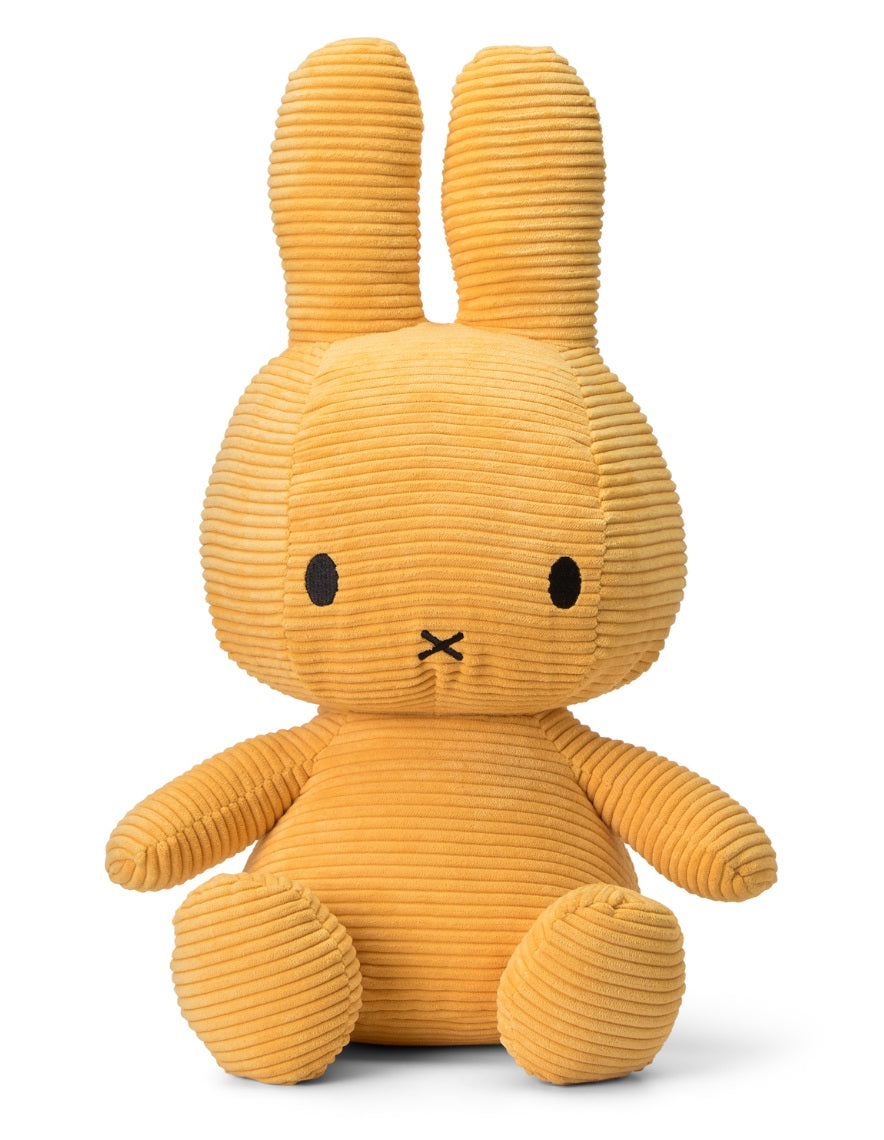 Nijntje - Miffy sitting Corduroy Yellow 50cm