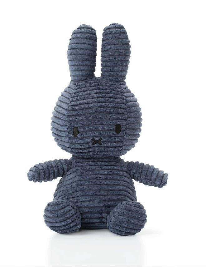 Nijntje - Miffy sitting Corduroy Blue 33cm