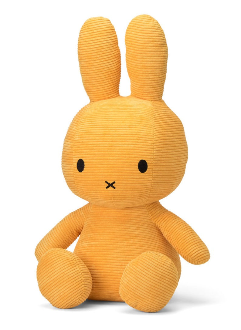 Nijntje - Miffy sitting Corduroy Yellow 70cm