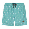 Jongens Swimshort scratched shiwi palm van Shiwi in de kleur cameo blue in maat 170-176.
