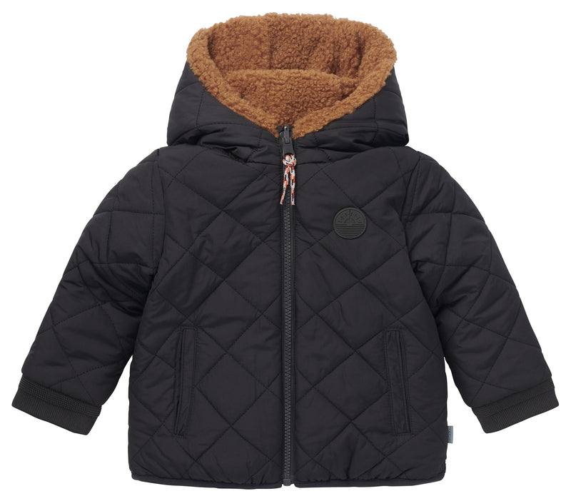 Jongens Boys Jacket Jetmore reversible van Noppies in de kleur Phantom in maat 86.