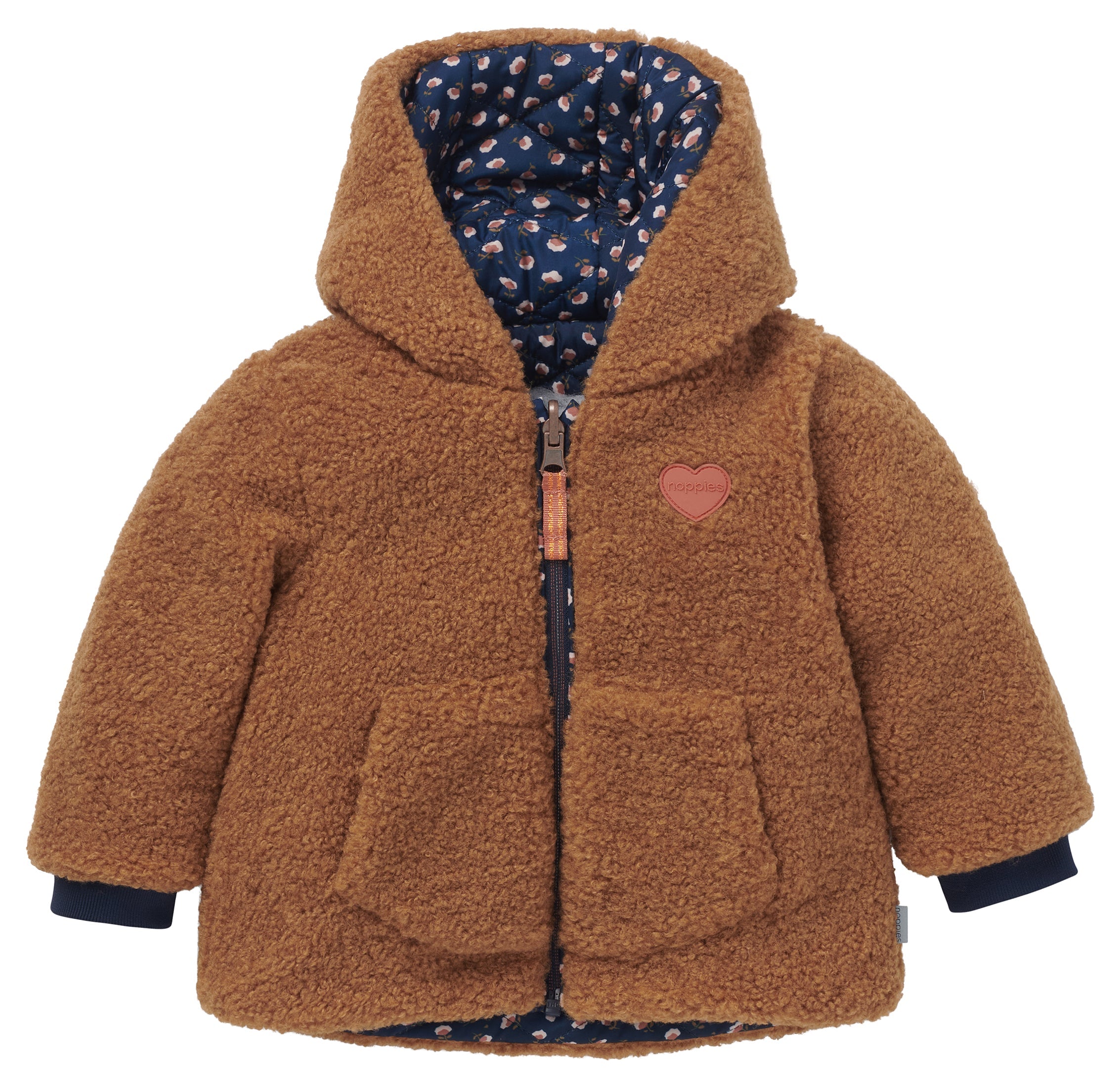 Meisjes Girls Jacket Linden reversible van Noppies in de kleur Dark Sapphire in maat 86.