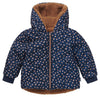 Meisjes Girls Jacket Linden reversible van Noppies in de kleur Dark Sapphire in maat 86.