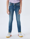 Meisjes Jeans ISABELLA G JUANA WASH van LTB in de kleur JUANA WASH in maat 176.