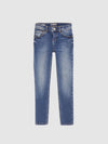 Meisjes Jeans ISABELLA G JUANA WASH van LTB in de kleur JUANA WASH in maat 176.