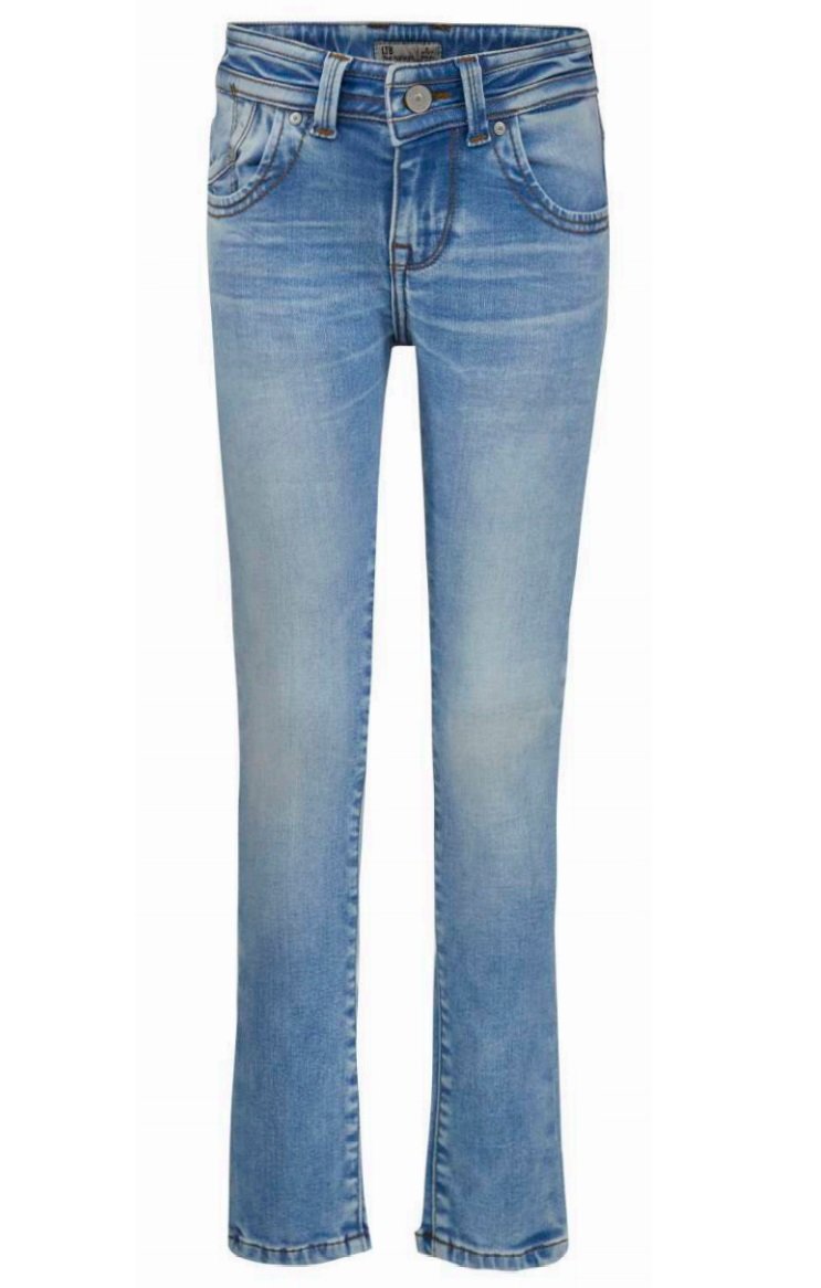 Meisjes Extra skinny fit jeans JULITA G van LTB in de kleur LEILANI WASH in maat 176.