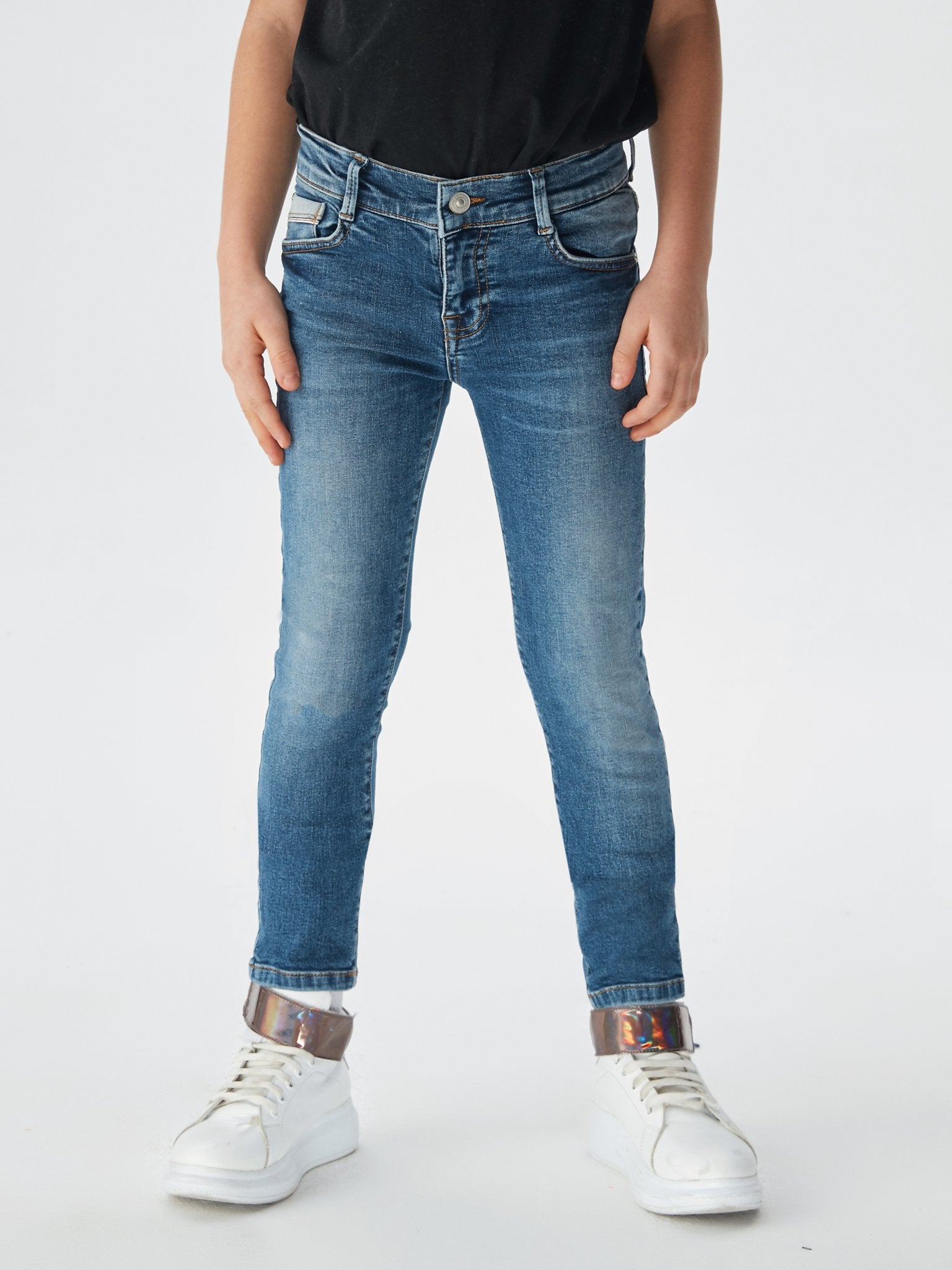 Jongens Jeans NEW COOPER BJUANA WASH van LTB in de kleur JUANA WASH in maat 176.