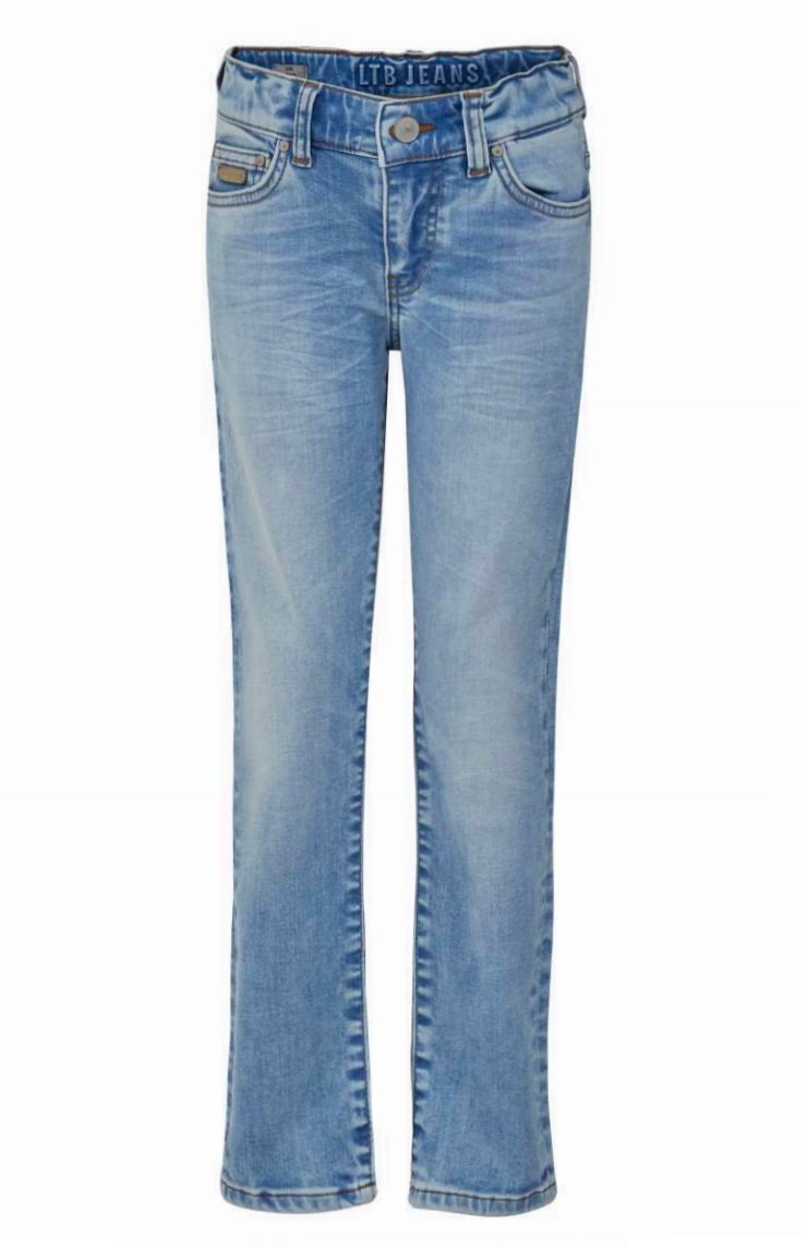 Jongens Slim straight jeans JIM B van LTB in de kleur LEILANI WASH in maat 176.