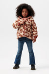 Meisjes Girls Jacket Nieuwaal reversible van Noppies in de kleur Cedar Wood in maat 128.