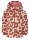 Meisjes Girls Jacket Nieuwaal reversible van Noppies in de kleur Cedar Wood in maat 128.