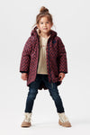 Meisjes Girls Jacket Nederweert allover print van Noppies in de kleur Black Iris in maat 128.