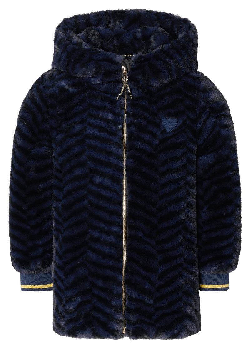 Meisjes Girls Jacket Nurren van  in de kleur Black Iris in maat 128.
