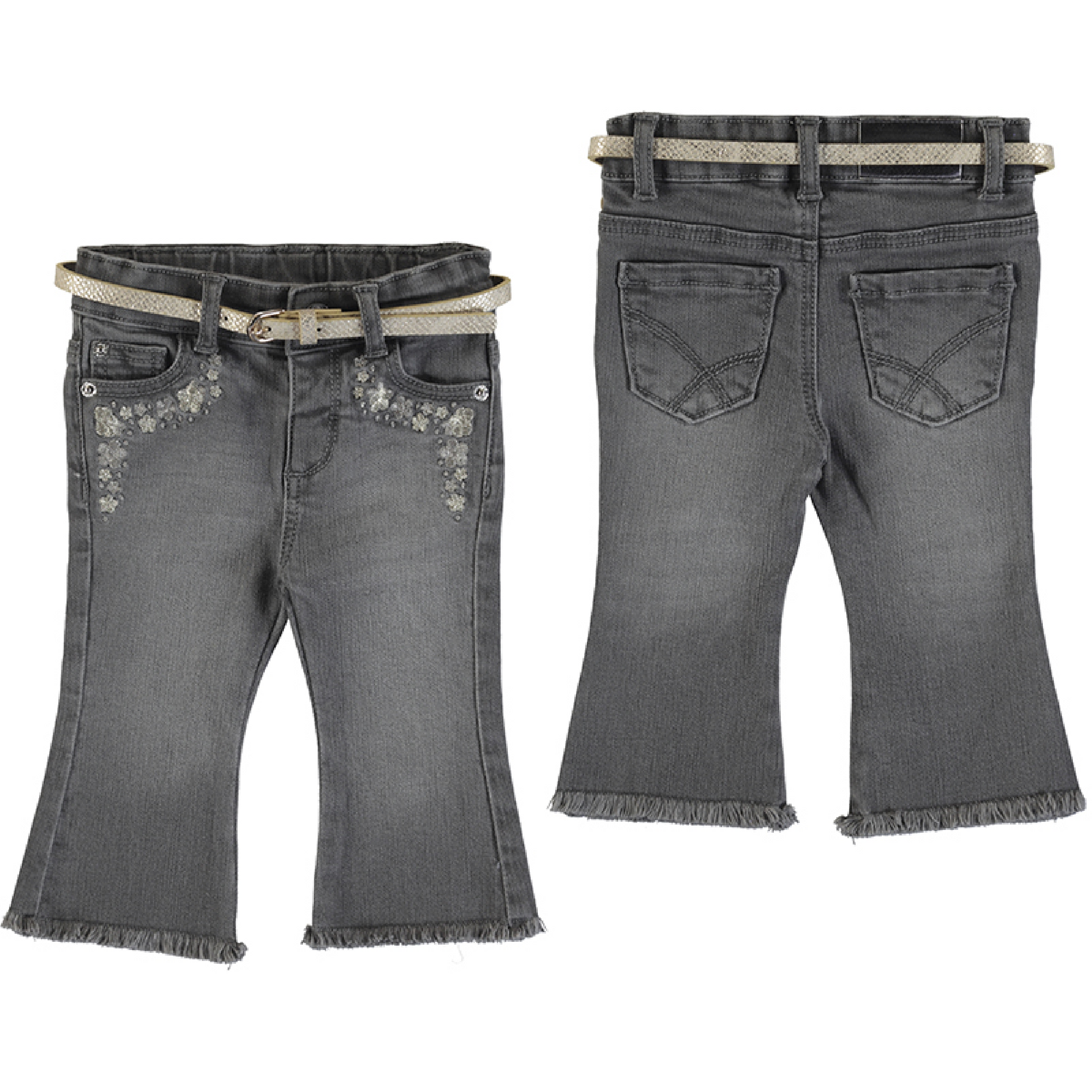Mayoral Flared Long Denim Pant