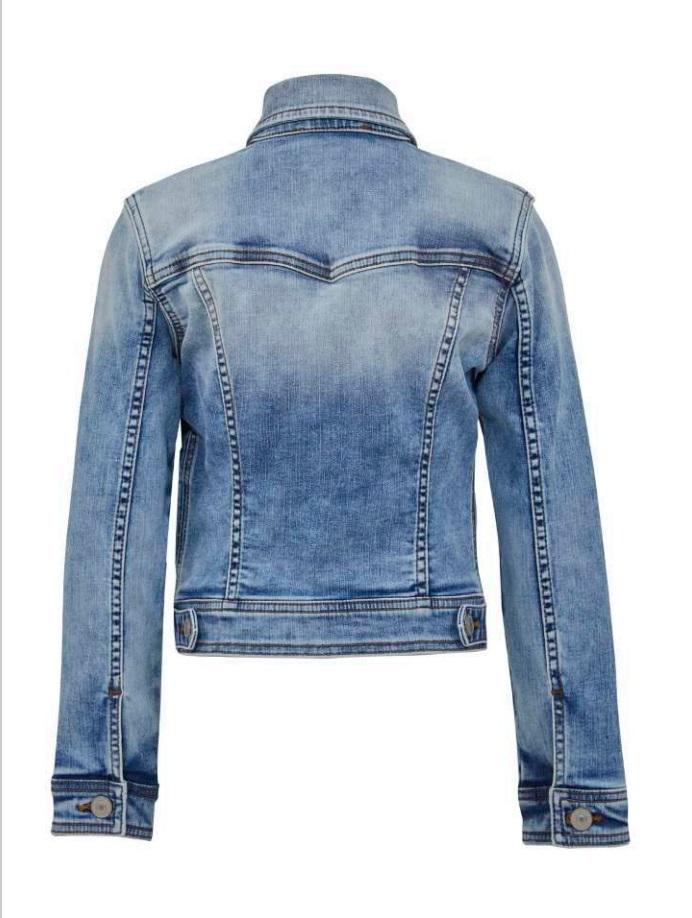 Meisjes Slim jeansjacket ELIZA G van LTB in de kleur REETA WASH in maat 176.
