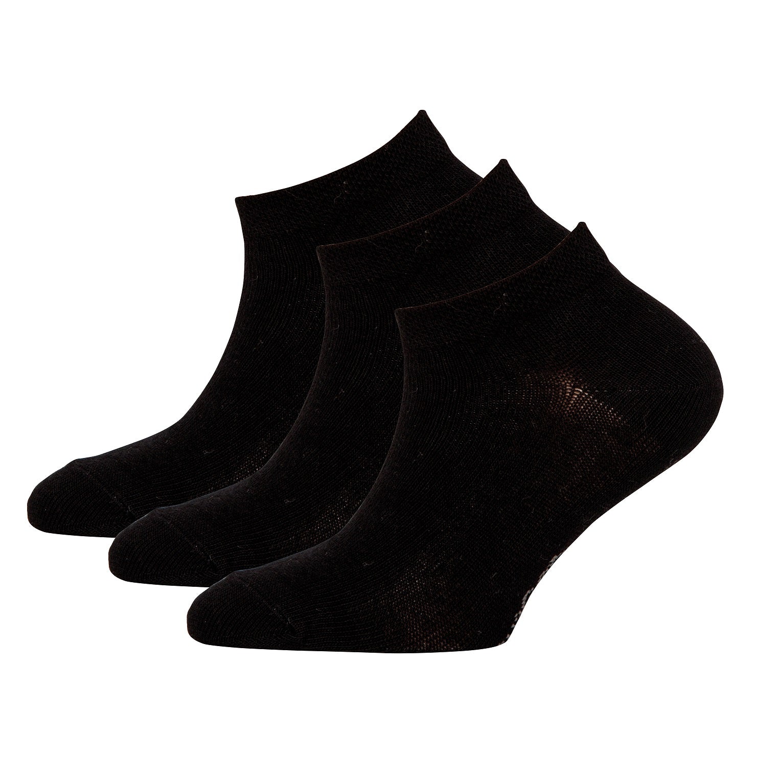 Ewers Sneaker sokken zwart 3-pack