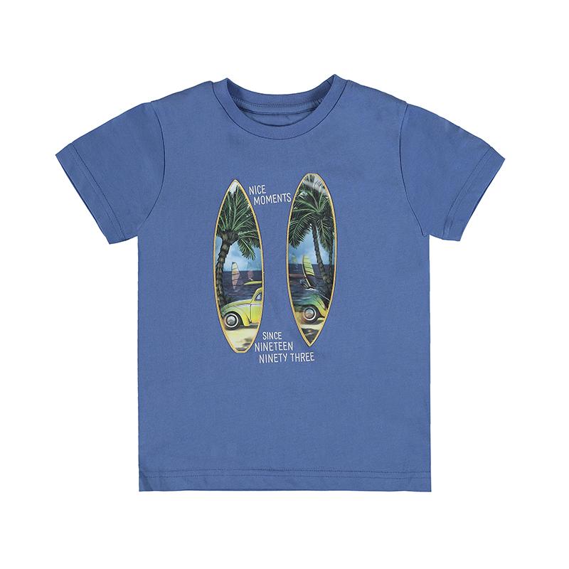Jongens Lenticular t-shirt s/s        van Mayoral in de kleur Waves      in maat 128.