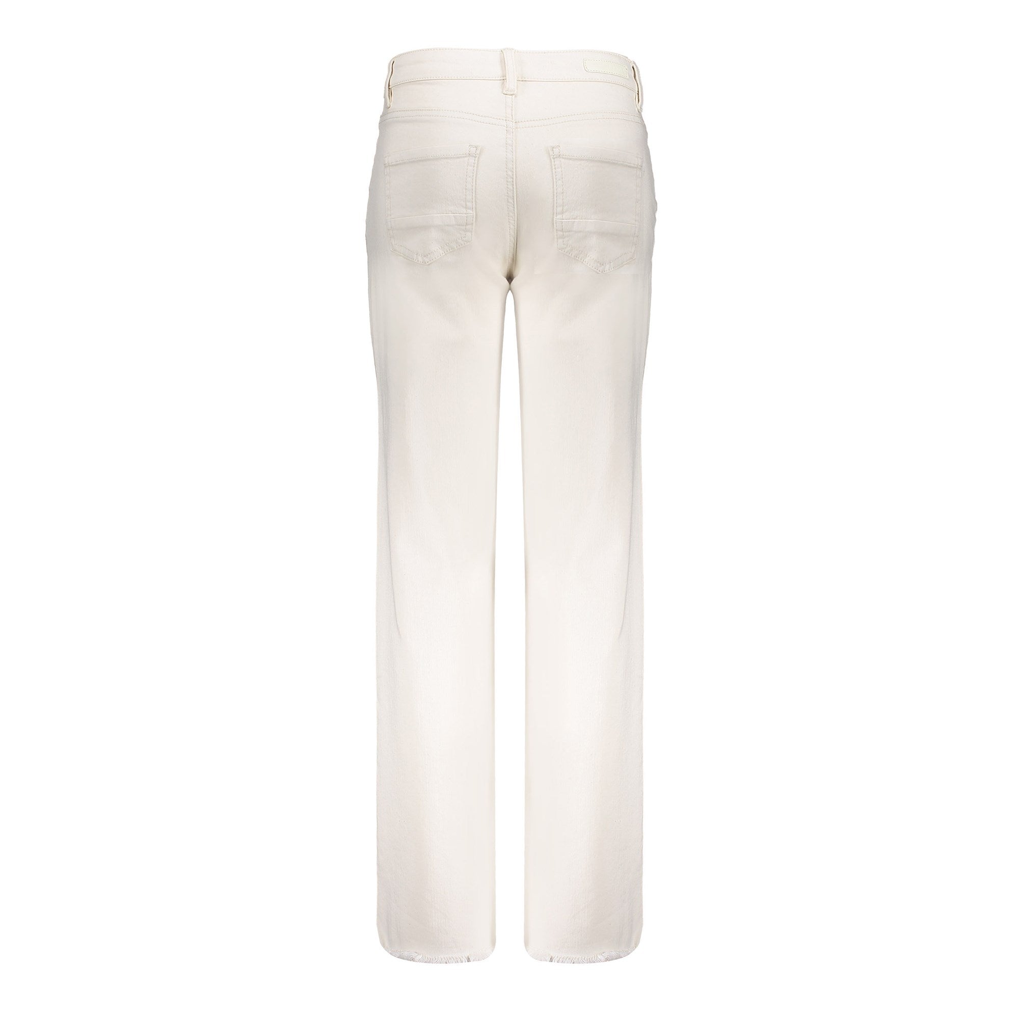 Meisjes Jeans wide + split van Geisha in de kleur Ecru/White in maat 176.